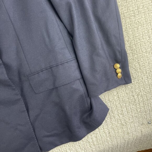 Kiton Napoli 100% Cashmere Blazer Size 42 (52 EUR) Blue L'Uomo Montreal Read* - Picture 5 of 16